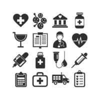 Healthcare Icon Set Collection for Documents, Websites and Mobile ApplicationsHealthcare Icon Set Collection for Documents, Websites and Mobile Applications vector