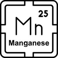 Manganese Line Icon vector