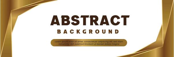 abstract background with gold frame vector