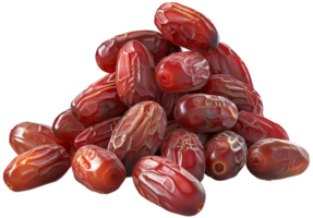 Ripe Group of dates fruit isolated on a transparent background png