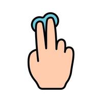 Touch pad icon. Index finger, doubleclick, decrease, increase, turn, rotation, approximation, press, Scrolling, click, arrow, sensor, turn. Zoom in, move, response time, x2 vector