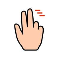 Touch pad icon. Index finger, doubleclick, decrease, increase, turn, rotation, approximation, press, Scrolling, click, arrow, sensor, turn. Zoom in, move, response time, x2 vector