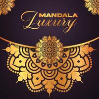 Luxurious and Artistic Gold Mandala Artwork for Elegant Spaces vector
