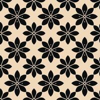 Minimalistic abstract black floral pattern. Black floral seamless pattern perfect for textile design, screensavers, covers, cards, invitations, posters, and more. vector