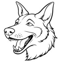 Cesky Fousek dog laughs icon vector