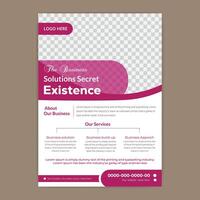 Minimal flyer design layout. vector