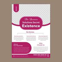 modern and simple flyer design for business. vector