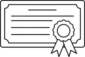 Diploma line icon set. academic qualification certificate line icon. licence document sign for Ui designs. vector