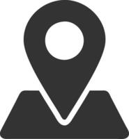 location pinblack fill icon vector