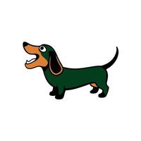 Dachsador dog screams icon vector