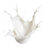 Milk splash isolated on transparent background png