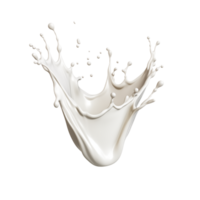 Milk splash isolated on transparent background png