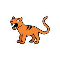 Dinofelis tiger learns icon vector