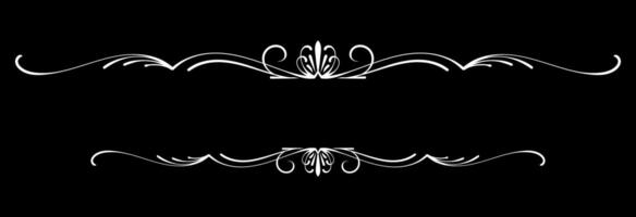 Decorative vintage frames and borders set. Design decoration pattern style. calligraphic design. Fit for title, element design, frame, border, caligraphic. Eps 10 vector