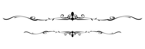 Decorative vintage frames and borders set. Design decoration pattern style. calligraphic design. Fit for title, element design, frame, border, caligraphic. Eps 10 vector