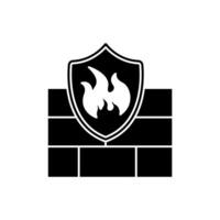firewall concept line icon. Simple element illustration.firewall concept outline symbol design. vector