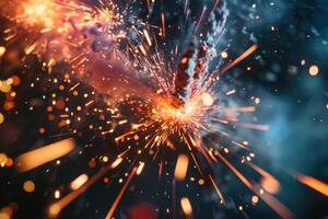 Abstract Experimental Dynamic HighSpeed Capture of Fireworks Background photo
