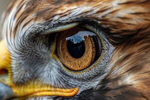 Nature of Hawks Eye Capturing the Keen and Sharp s of Its Predatory Gaze and nature background photo