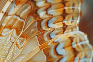 Enchanting Nature of Patterns on the Wing of Moth with Delicate Scales and Intricate Markings nature background photo