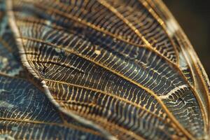 Nature nature background Intricate Patterns on Moth Wing with Delicate Scales photo
