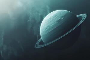 Uranuss Tilted Axis and Ring System Unique Features of Outer Solar System Background and Nature photo
