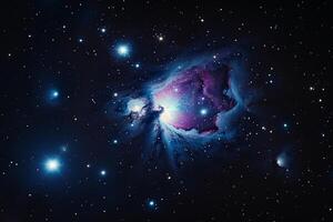 Stellar Splendor Orion Constellation with Orion Nebula and Bright Stars   nature background photo