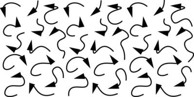 Abstract set of way direction arrow. Collection of way sign, Road navigation arrows, direction mark, crossroad symbol, arrow set illustration vector