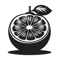 A figure in lemon-black against a white background vector