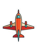 Art of Airplane on white background vector
