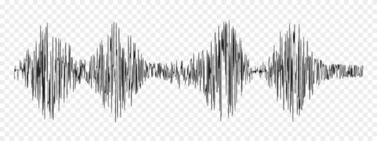 Seismogram or lie detector graph. Ground motion, earthquake magnitude, sound record or pulse wave. Polygraph or seismograph diagram isolated vector
