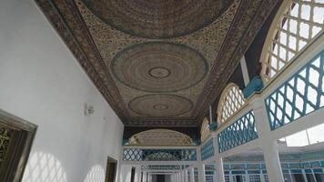 Marrakesh, Morocco - December 7, 2023 - Bahia Palace Palais Bahia - a Sprawling Complex of Gardens, Courtyards, and Rooms with Impressive Moroccan Architecture and Design video