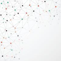 Global network connections with points and lines,Connected lines with dots.- illustration. vector