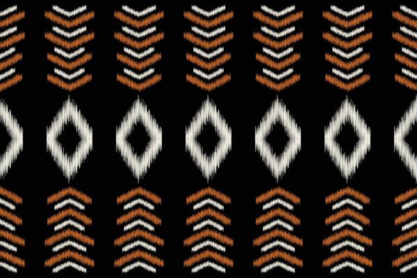 Traditional Ethnic ikat motif fabric pattern geometric style.African Ikat embroidery Ethnic oriental pattern black background wallpaper Texture,frame. 22.8.24 1