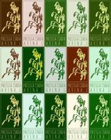 Set of drawing PREISSIA CORDA in various colors. Hand drawn illustration. Latin name is AVENA L. vector