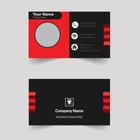 Business Card Design Black red Modern Professional Business Template Elegant Modern Recent Creative Corporate Present Design Luaury Fleshpots Personal visiting card company Futuristic Double-sided vector