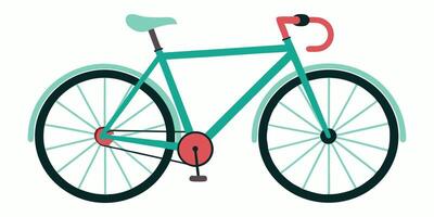Bicycle on white background vector