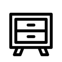 drawers icon. line icon for your website, mobile, presentation, and logo design. vector