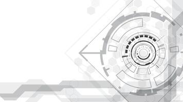 Abstract technology HUD interface background Futuristic with geometric shapes. vector