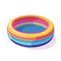 Comfortable Inflatable Pool for Refreshing Fun vector