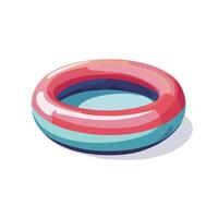 Summer-Ready Inflatable Pool for Family Enjoyment vector
