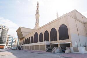 Sharjah, UAE, February 14, 2023 Named after King Faisal of Saudi Arabia, it was the largest in the emirate of Sharjah. photo