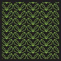 Black and Green Leafy Pattern for Holiday Design vector