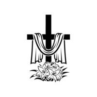 Christian Cross design vector