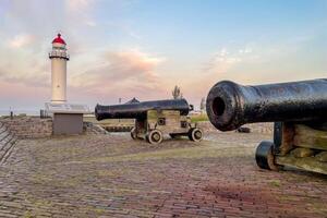 October 25, 2024. Hellevoetsluis, The Netherlands. The Fortress and the harbour of Hellevoetsluis, The Netherlands. photo