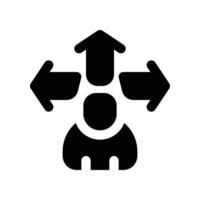 direction icon. glyph icon for your website, mobile, presentationation, and logo design. vector