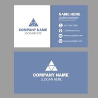 Minimal business card design vector