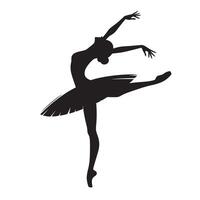 Female Ballet Dancer Performing a Sophisticated Pose in Artistic Studio Setting Capturing Ballet Elegance and Professional Grace vector