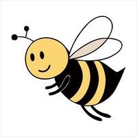 Colorful Bee Character for Design Projects vector