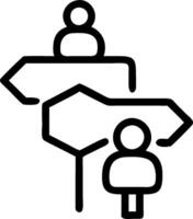 Collaboration point symbol with copy space for project planning concept as An artistic rendering of a collaboration point symbol with spacious copy space suitabl vector