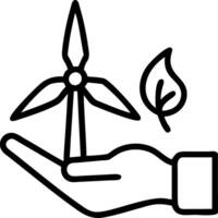Hand holding a cut leaf in a green field concept as A hand gently holding a cut leaf in a lush green field symbolizing environmental responsibility and sustainab vector